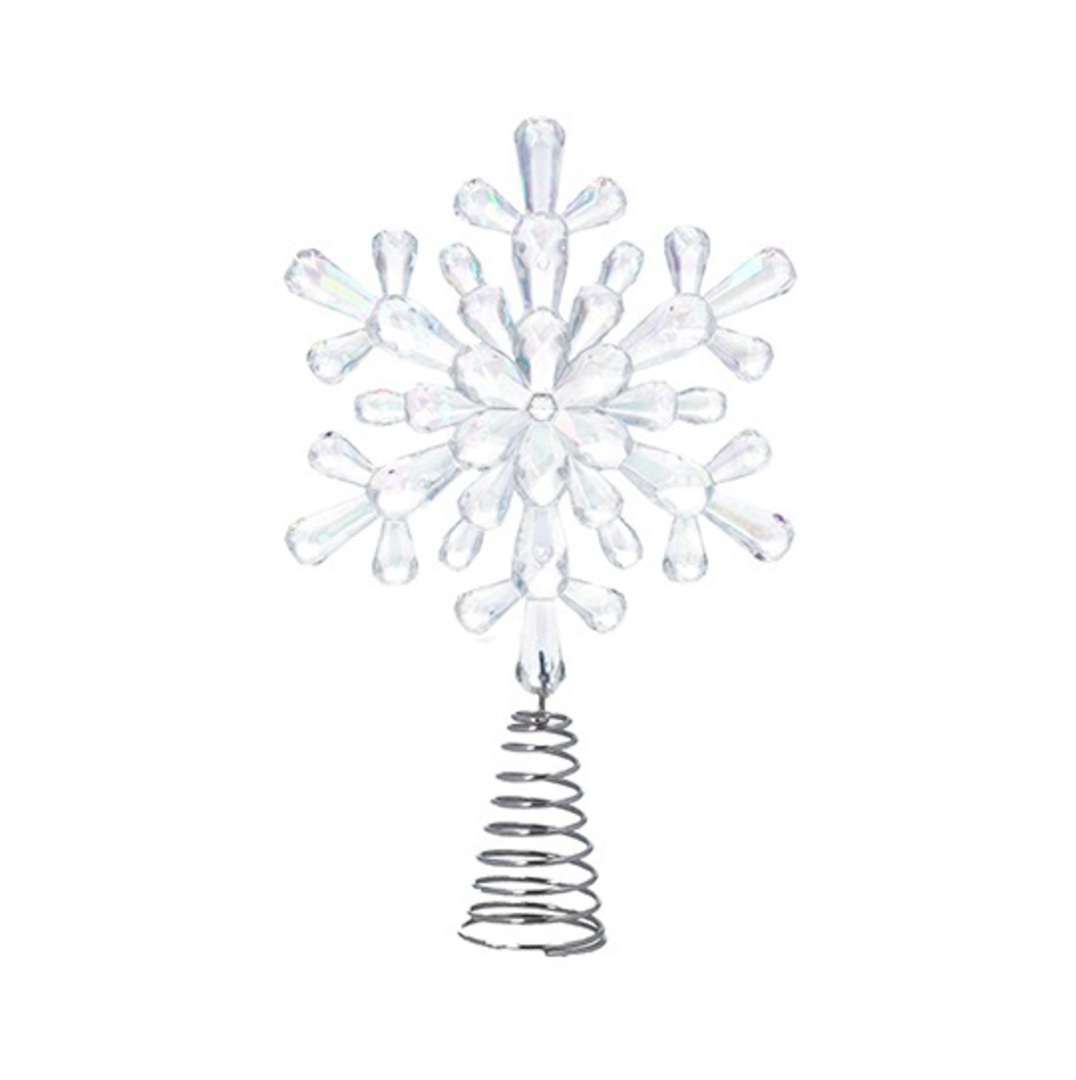 Acrylic Clear Snowflake Topper 17cm *ETA Nov image 0